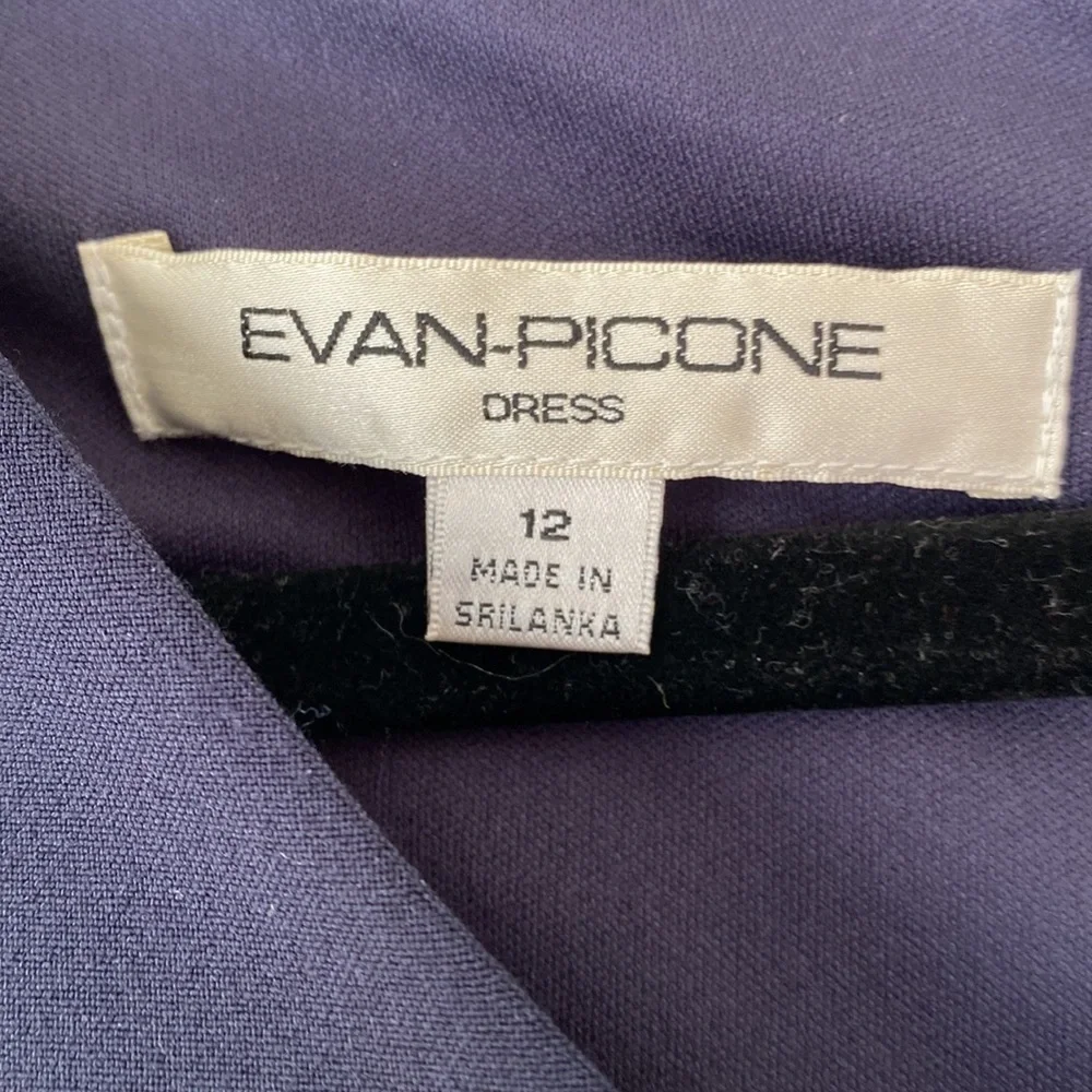 Evan Picone, Cap Sleeve Sheath Dress - Size 12 - Navy Blue‎ - NWOT